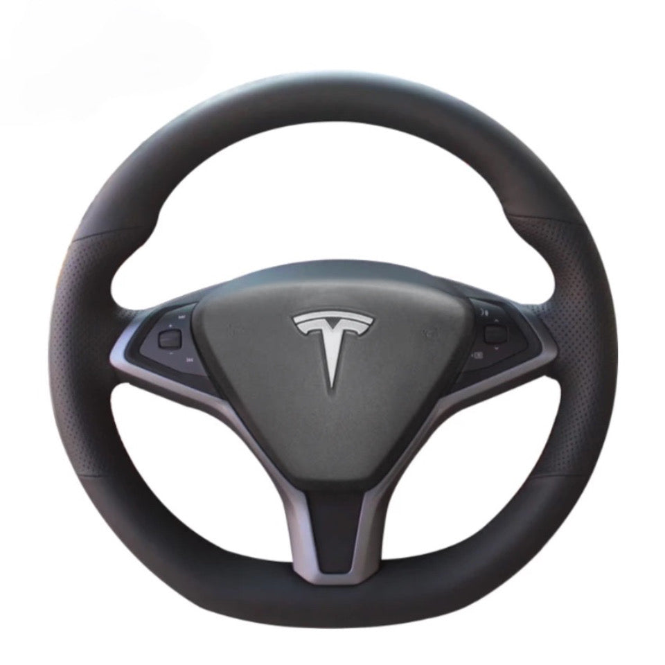 COUVRE-VOLANT,38 O NM WH--Couverture de volant pour Tesla modèle 3 Y S X  Nappa en cuir 4 saisons 36 39 CM de diamètre, accessoires'i - Cdiscount Auto