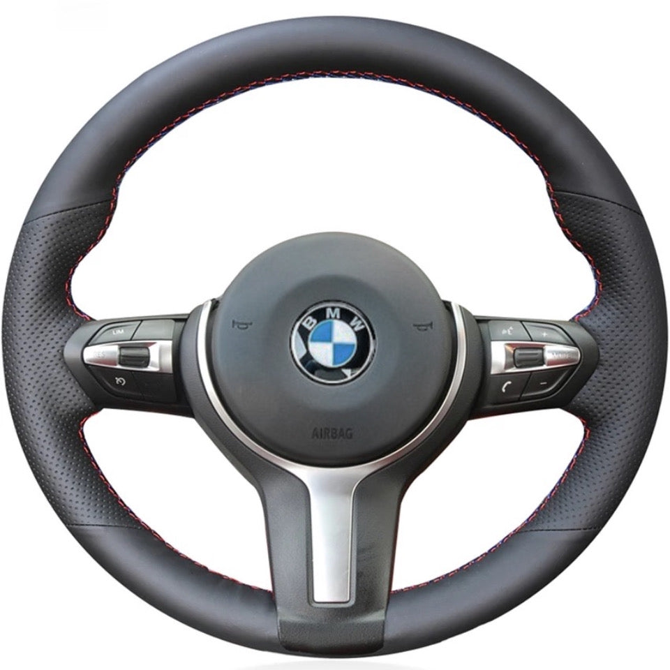 COUVRE VOLANT CUIR VÉRITABLE POUR BMW SÉRIE 3 PACK M – Rangetou