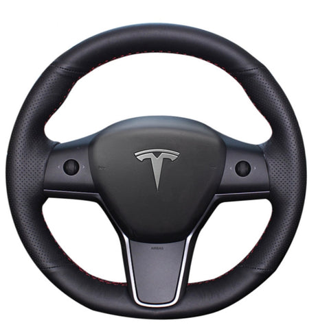 COUVRE VOLANT À COUDRE TESLA MODEL 3
