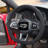 COUVRE VOLANT EN ALCANTARA POUR GOLF 7/SCIROCCO/GTI/R MK7