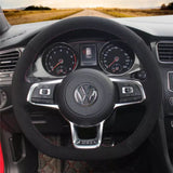 COUVRE VOLANT EN ALCANTARA POUR GOLF 7/SCIROCCO/GTI/R MK7