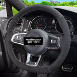 COUVRE VOLANT EN ALCANTARA POUR GOLF 7/SCIROCCO/GTI/R MK7