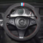 COUVRE VOLANT EN ALCANTARA OU CUIR POUR MERCEDES CLC/BENZ