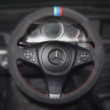 COUVRE VOLANT EN ALCANTARA OU CUIR POUR MERCEDES CLC/BENZ