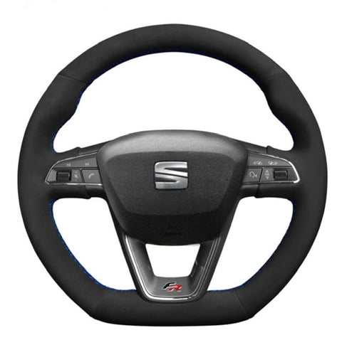 COUVRE VOLANT ALCANTARA SEAT LEON FR