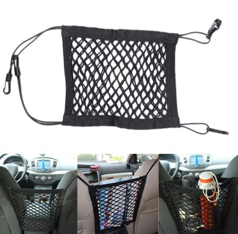 Bho-1 Filet de rangement élastique pour voiture sac de rangement entre  sièges intérieur automobile barrière pour animaux de c - Cdiscount Auto