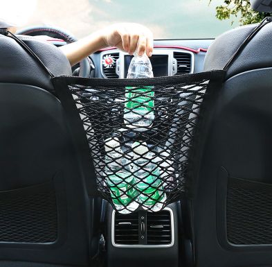 Filet de voiture support de rangement poche filet sac organisateur avancé  maille sac à main sac à main sac de rangement côté siège 