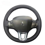 COUVRE VOLANT CUIR VÉRITABLE POUR PEUGEOT 208