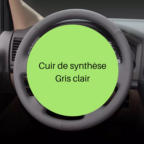 COUVRE VOLANT GRIS CLAIR POUR MERCEDES CLASS M