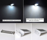 Lampe solaire d'accueil et de sécurité étanche IP65, 20 led à éclairage automatique