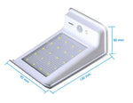Lampe solaire d'accueil et de sécurité étanche IP65, 20 led à éclairage automatique