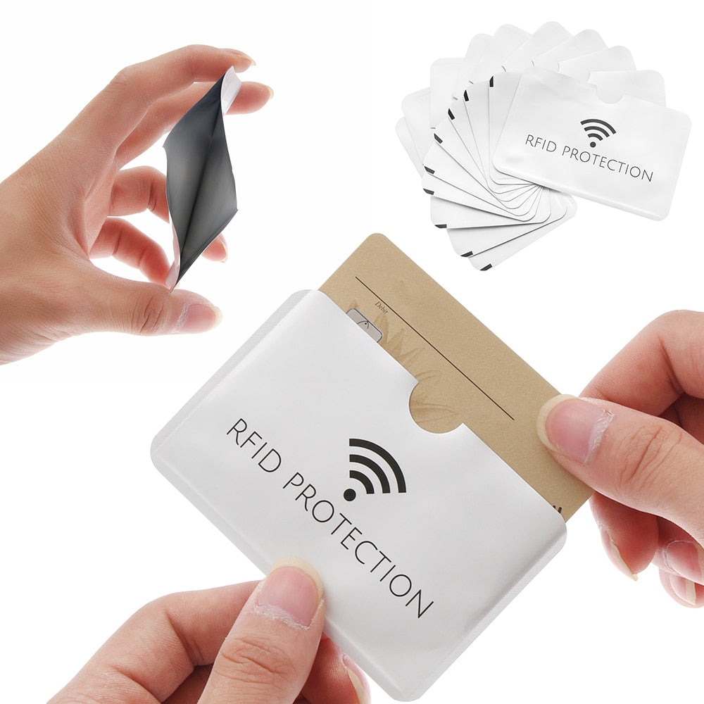 ETUI POCHETTE PROTECTION CARTE BANCAIRE SANS CONTACT ANTI PIRATAGE CB NFC  RFID